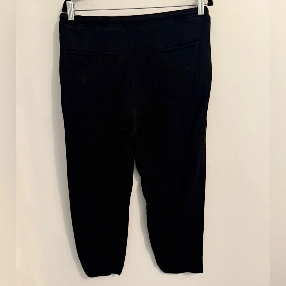 Zara Black Linen-Blend Drawstring Pants • Relaxed Fit • Size M 🖤